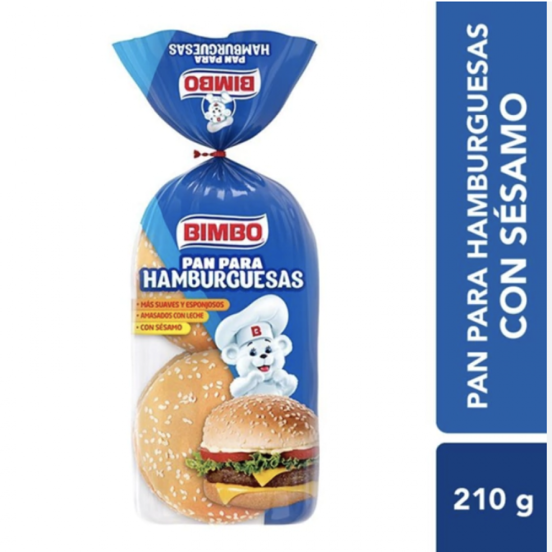 Pan Hamburguesas X4 Bimbo