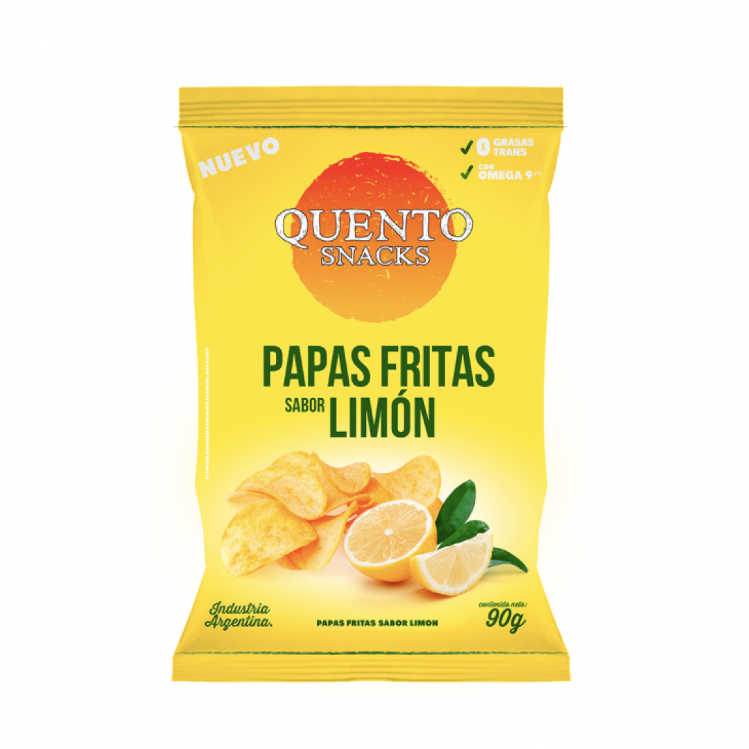 Papas Fritas Limón Quento X90 GR
