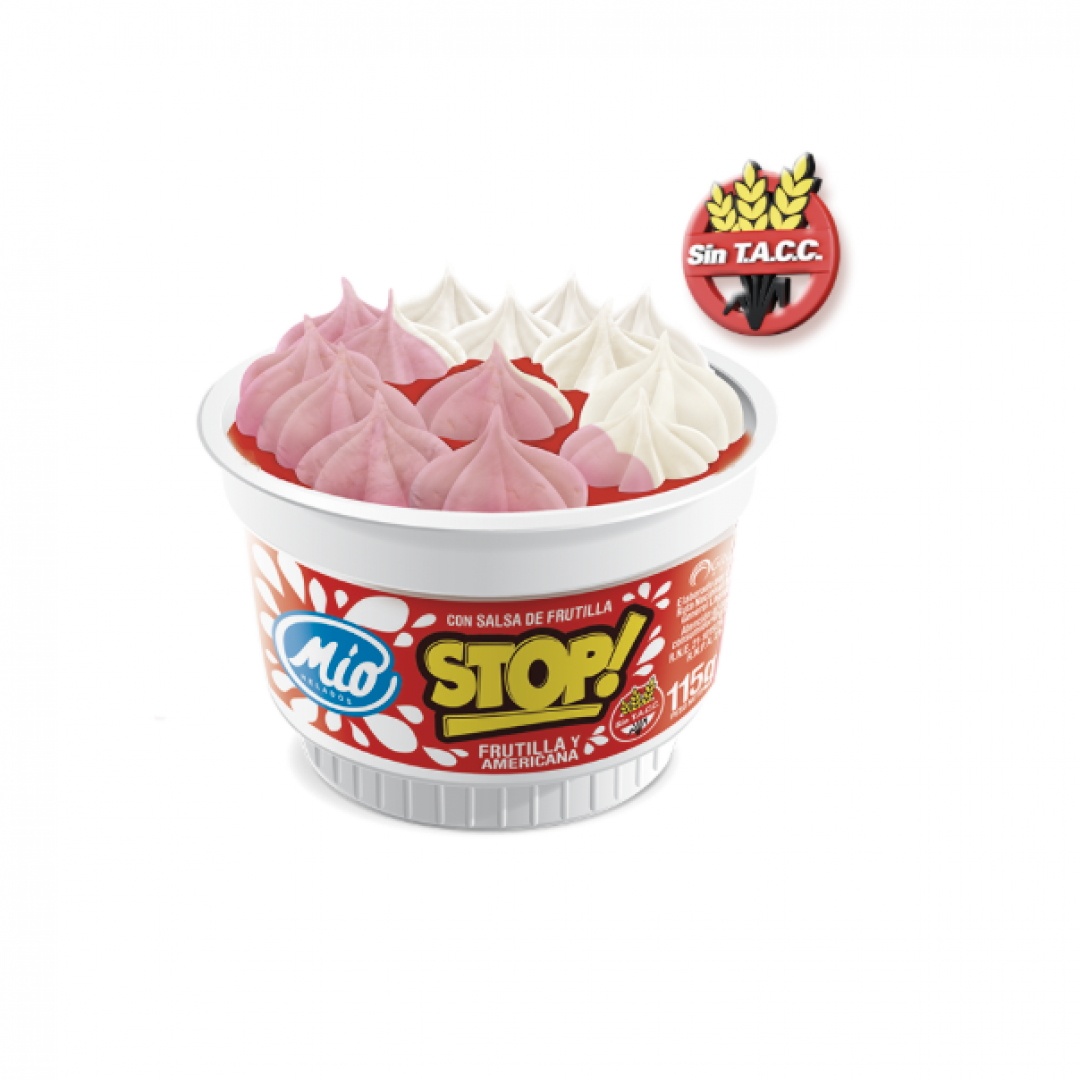 Helado Copa STOP Frutilla