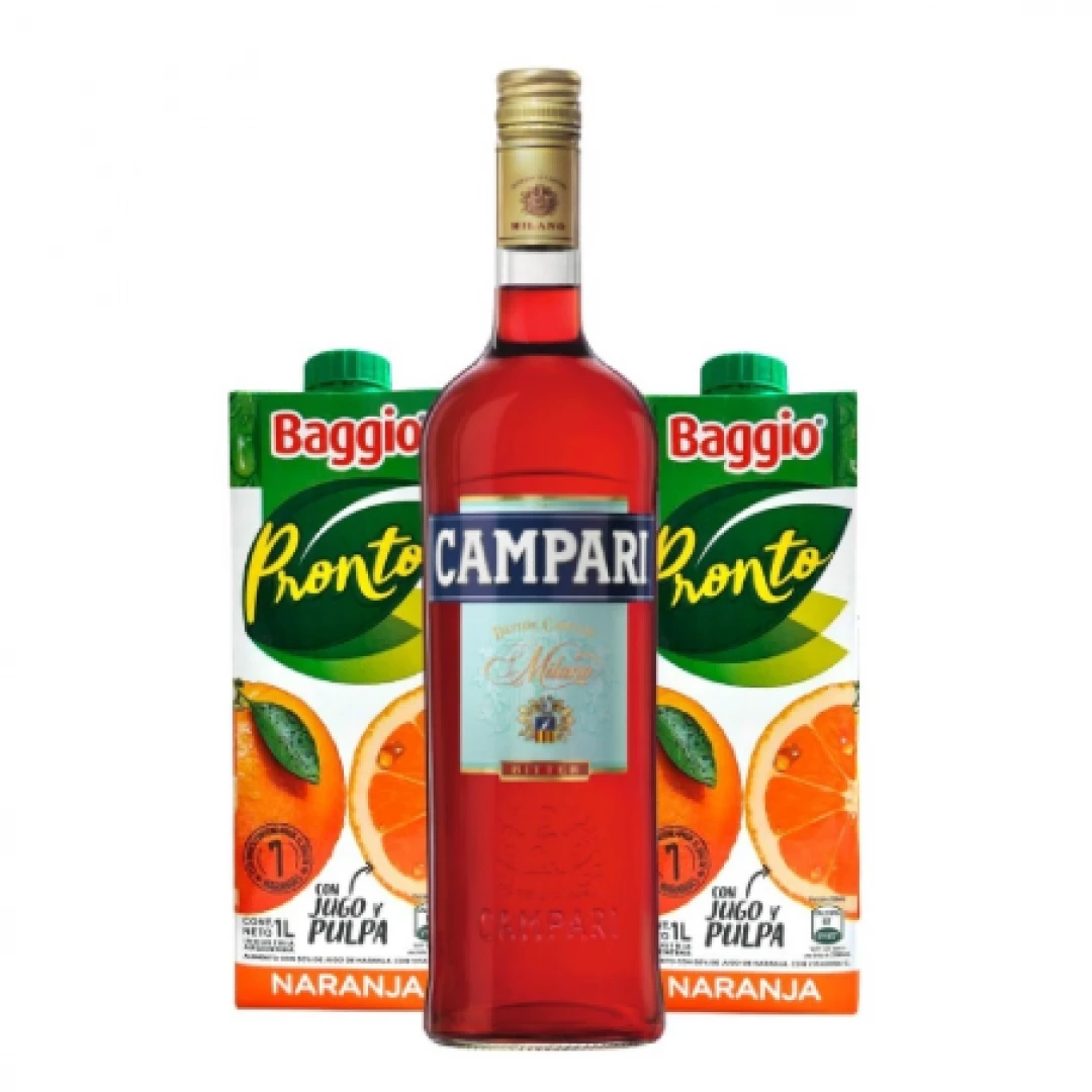 Campari + 2 Baggio Naranja