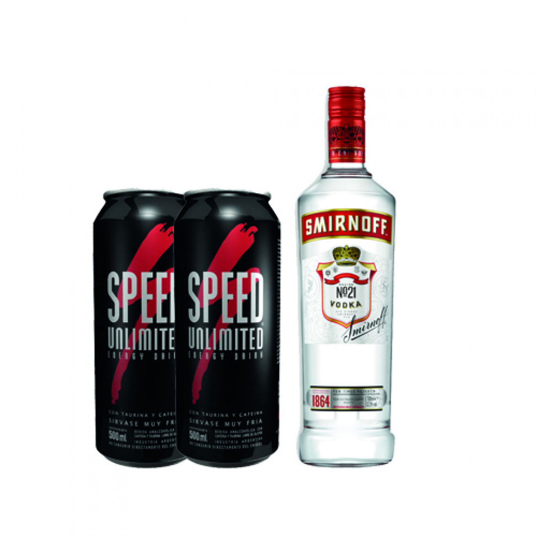 Smirnoff Saborizado + 2 Speed 500 ML