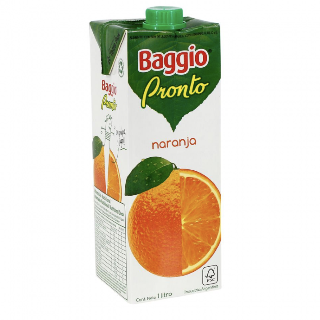 Baggio Jugo X 1 LT Naranja