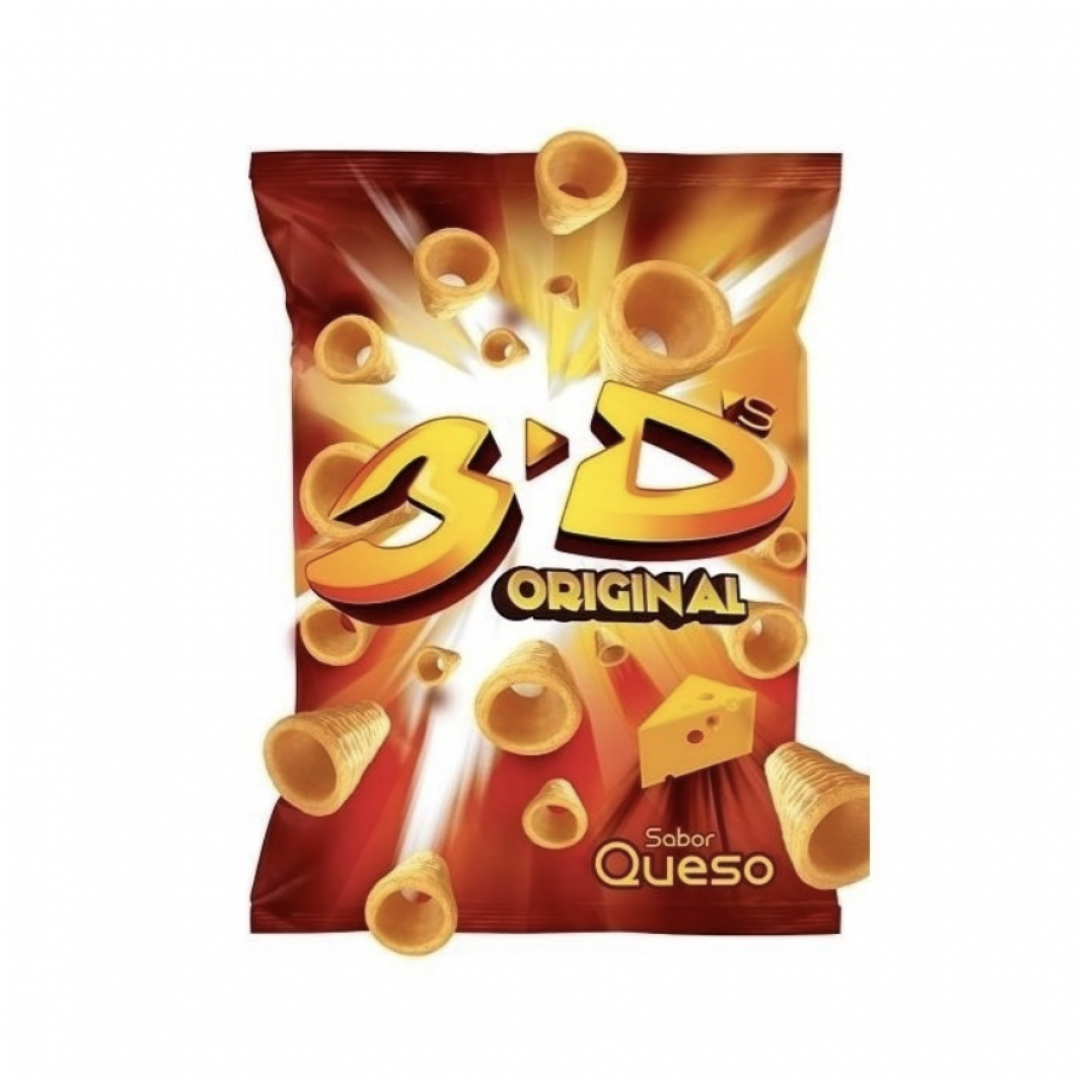 3D Conos Sabor Queso 143 GRS