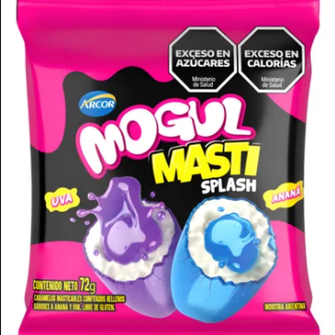 Mogul Masti Splash sabor uva y anana x30g