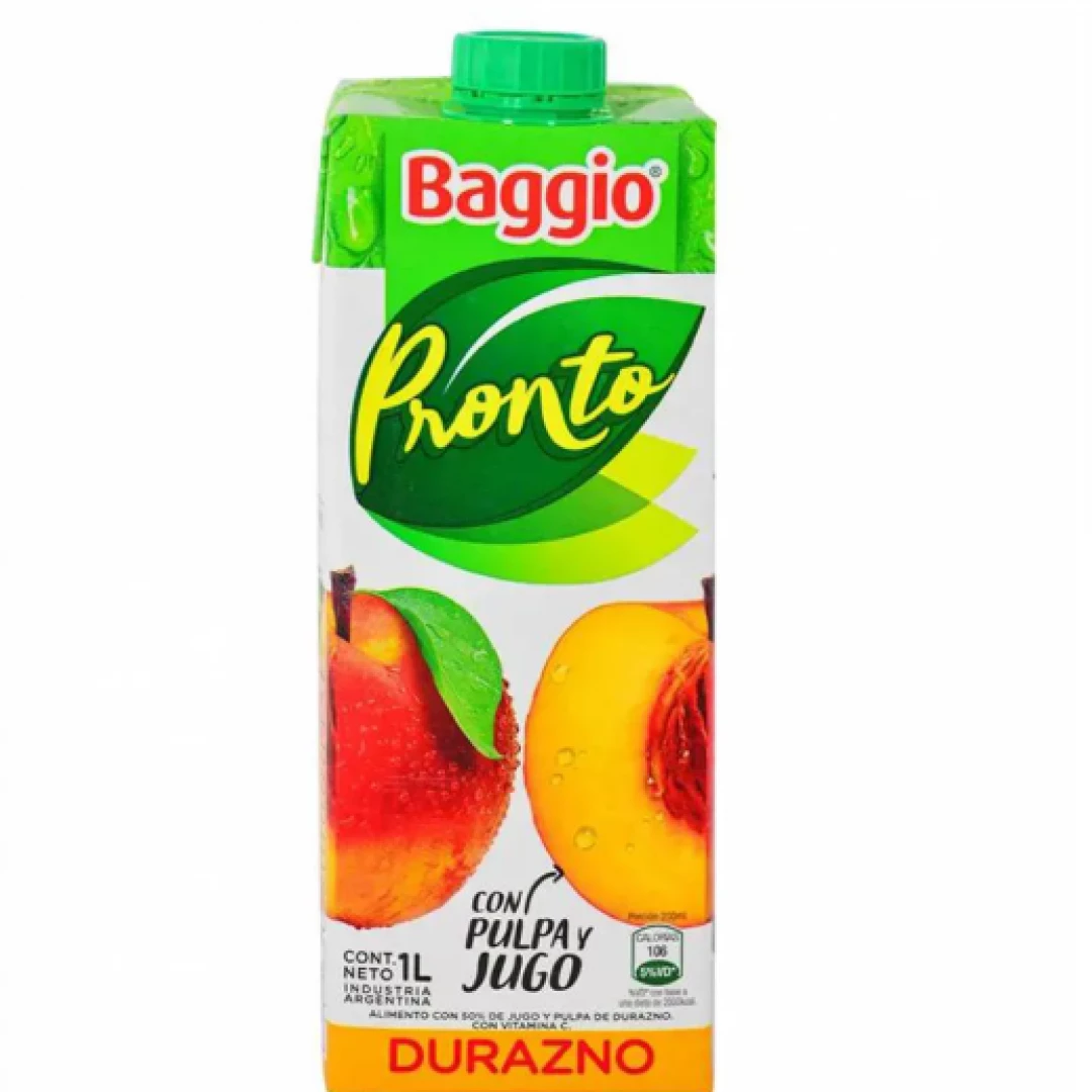 Baggio Jugo X 1 LT Durazno