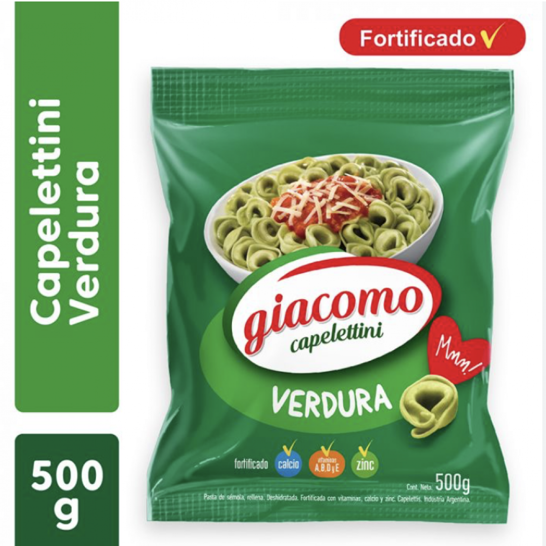 Capeletinis Giacomo Verdura x500 gr