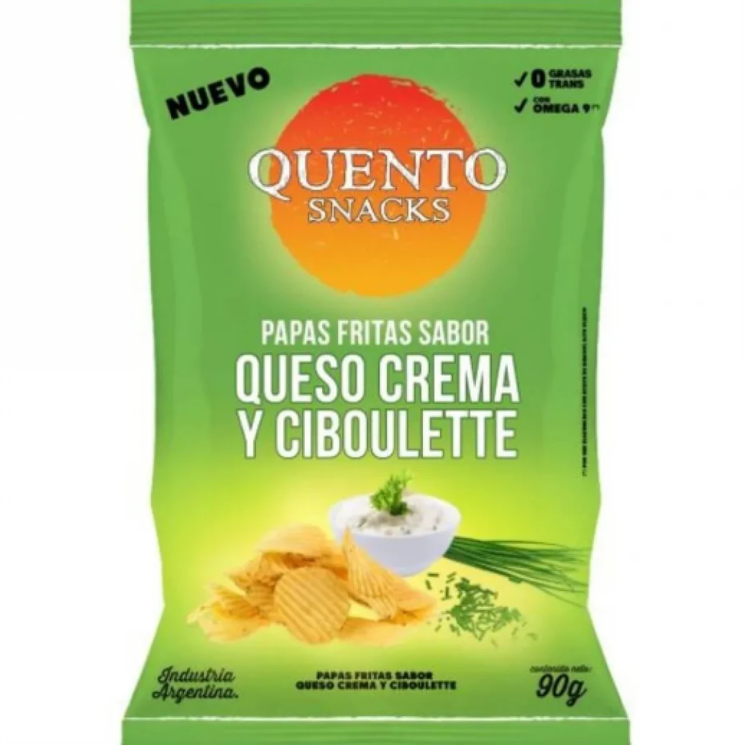 Papas Fritas Queso Crema y Ciboulette Quento X82gr