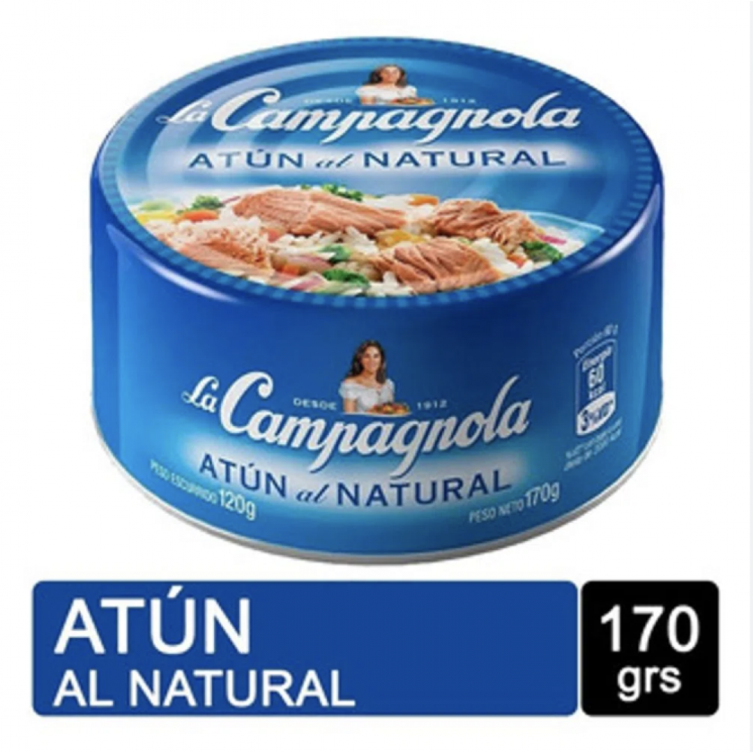 La Campagnola Atún Al Natural 170 GRS
