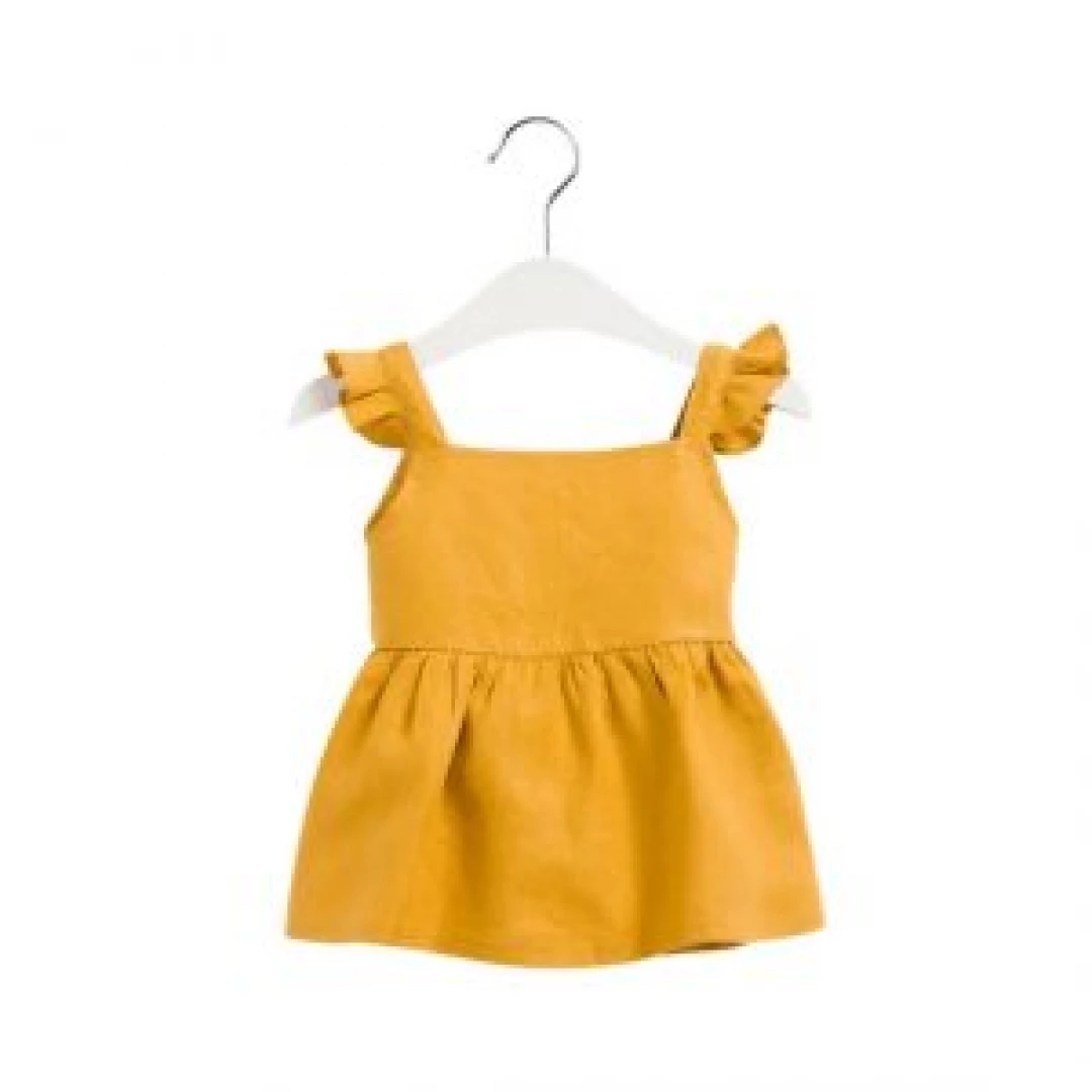 Conjunto de bebe mostaza