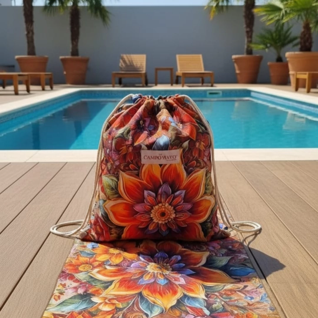 Toallon playero gigante con bolso de regalo