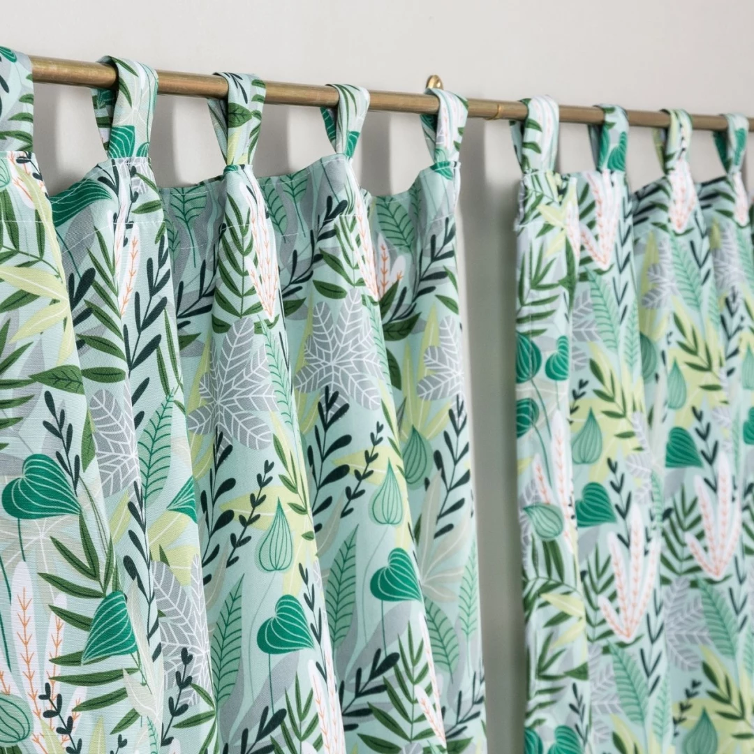 juego cortinas cocina tropical mecanico estempada