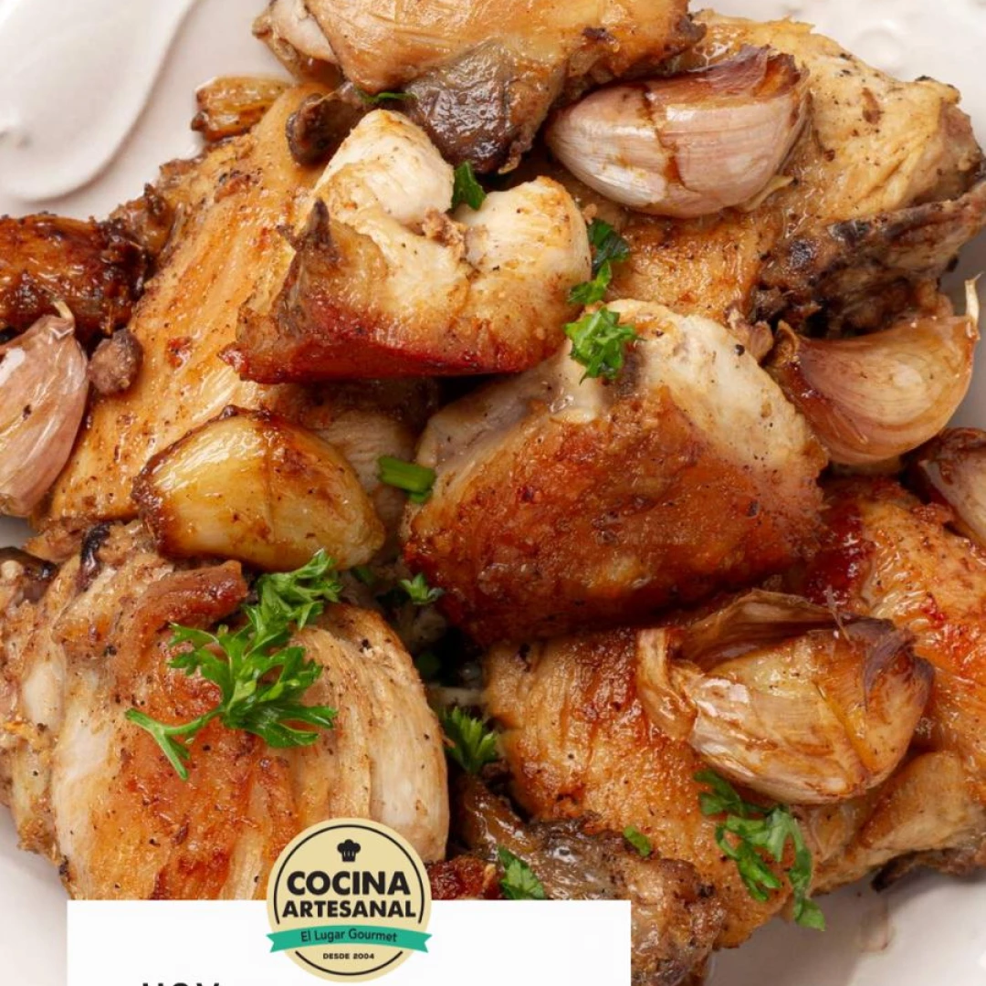 pechuga con salsa y papas