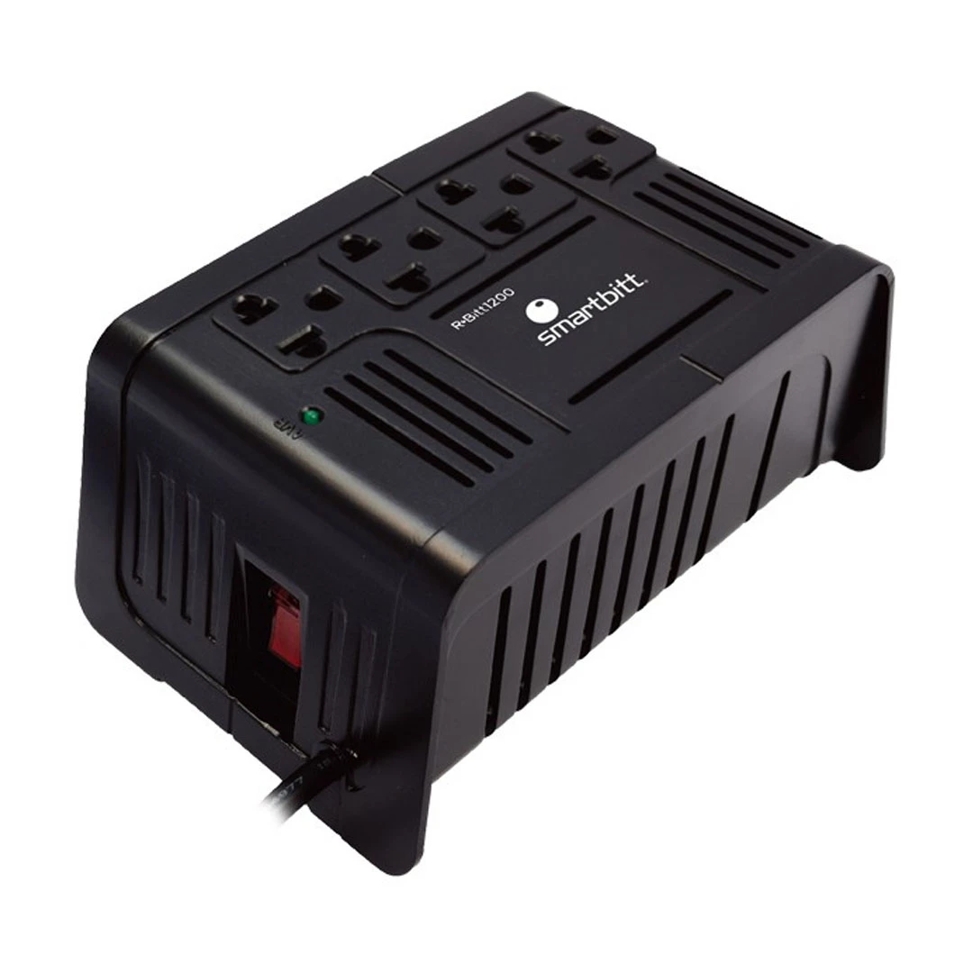 REGULADOR VOLTAJE SMARTBITT SBAVR1200S 1200 VA 4 TOMAS