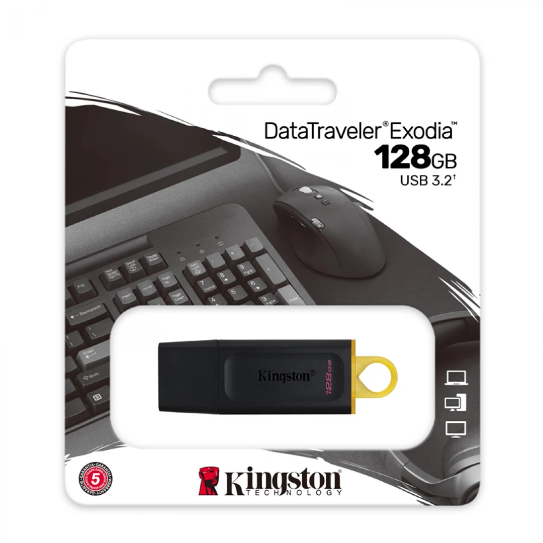 PENDRIVE KINGSTON 128GB USB 3.2 USB DATATRAVELER EXODIA