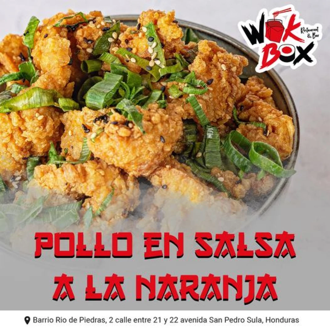 Pollo en Salsa Naranja
