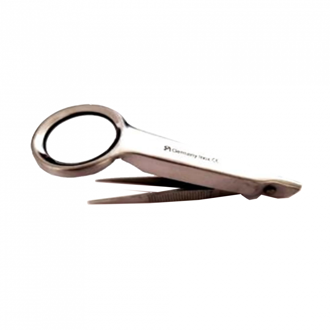 Pinza Relojero con Lupa