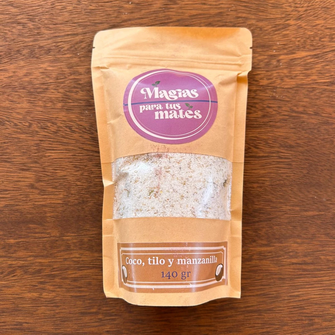 Mezcla para mate de coco, tilo y manzanilla