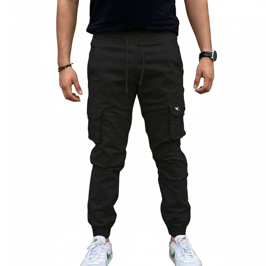 Jogger Drill Cargo Negro