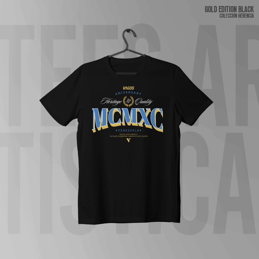 TSHIRT GOLD EDITION BLACK