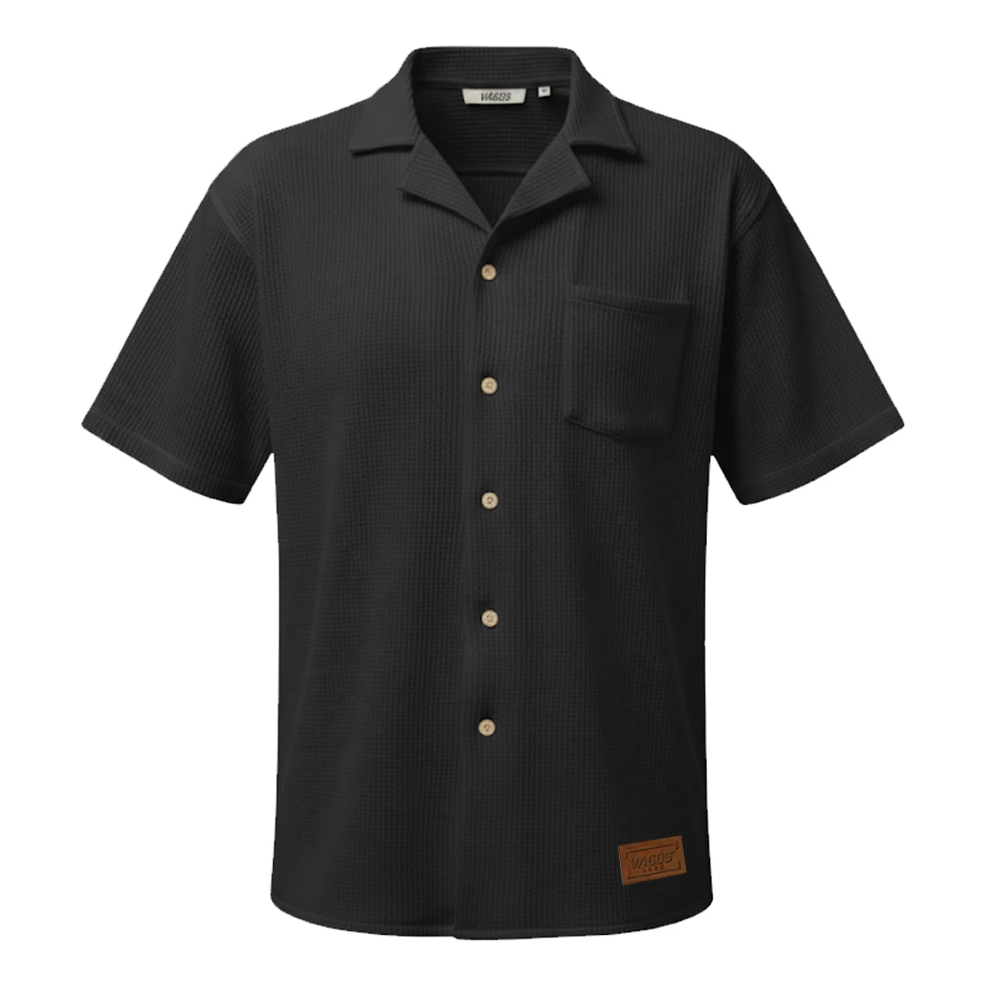 Camisa Texturizada Negro