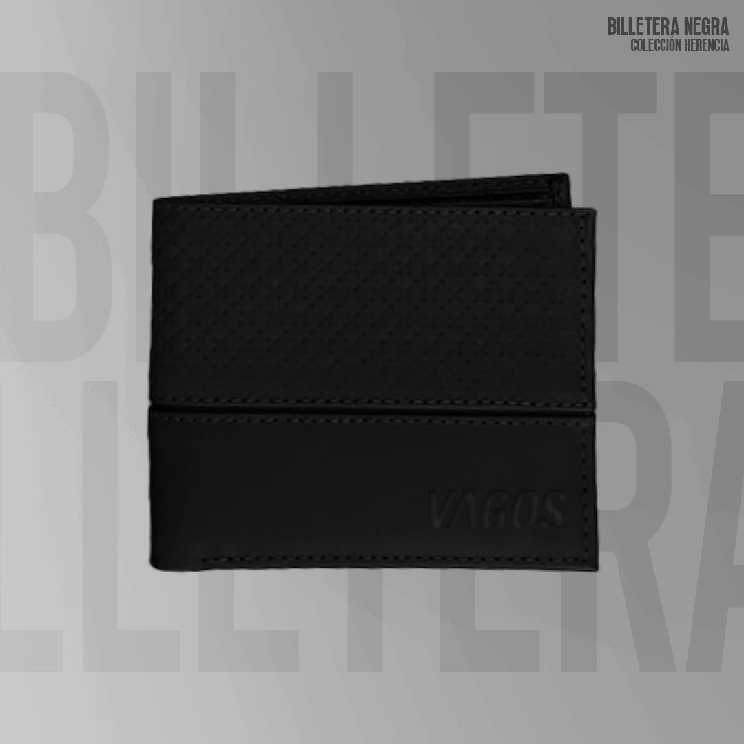 BILLETERA NEGRA DE CABALLERO