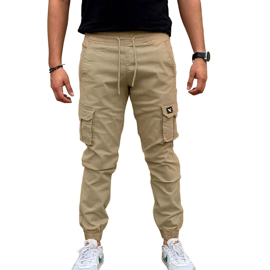 Jogger Drill Cargo Beige