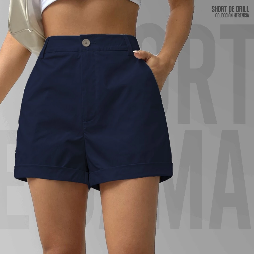 SHORT DE DRILL GIRL NEGRO