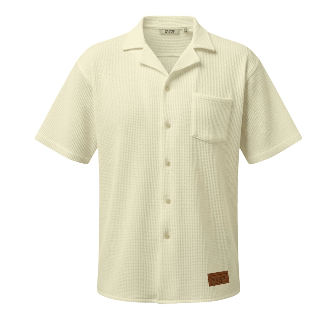 Camisa Texturizada Beige