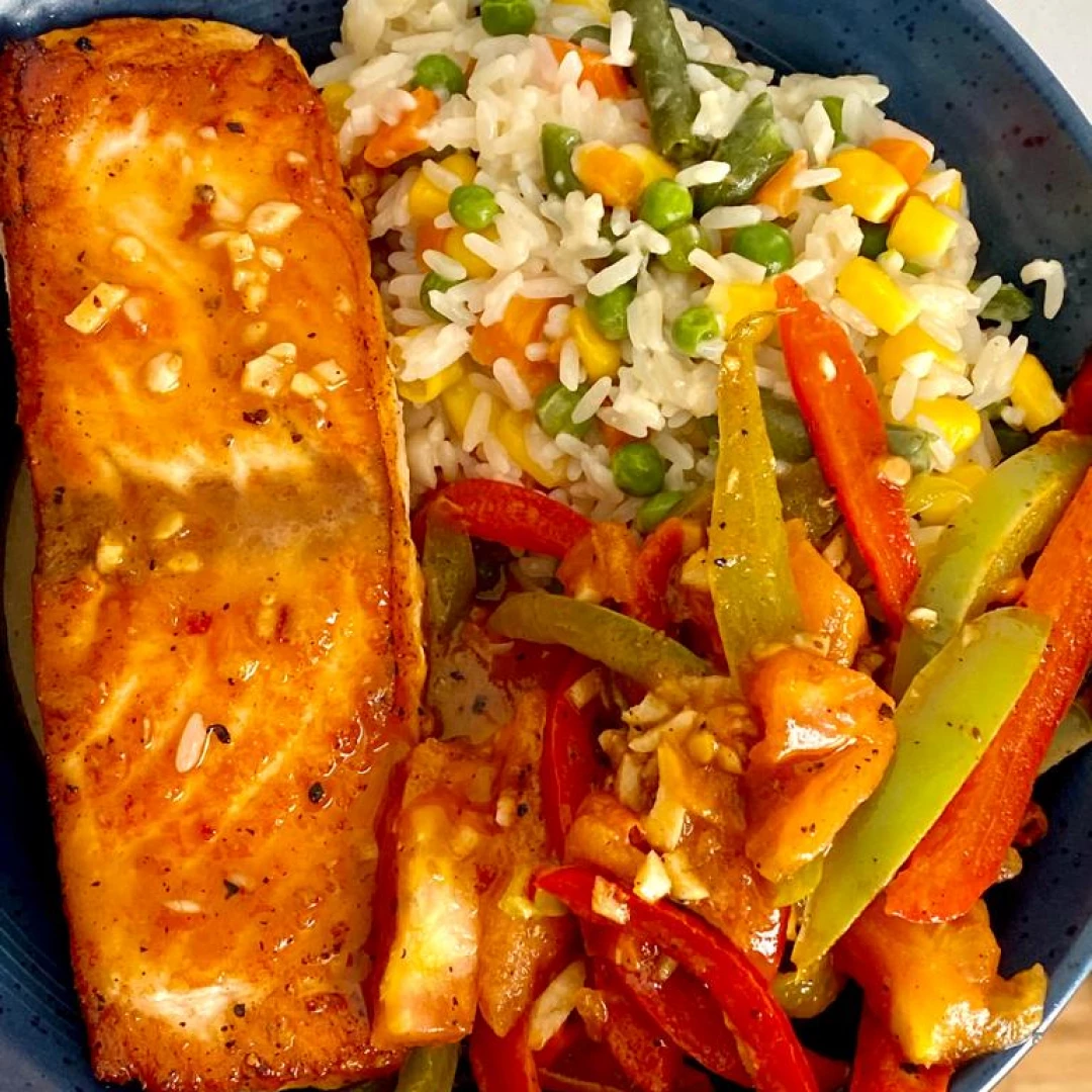 Baked salmon