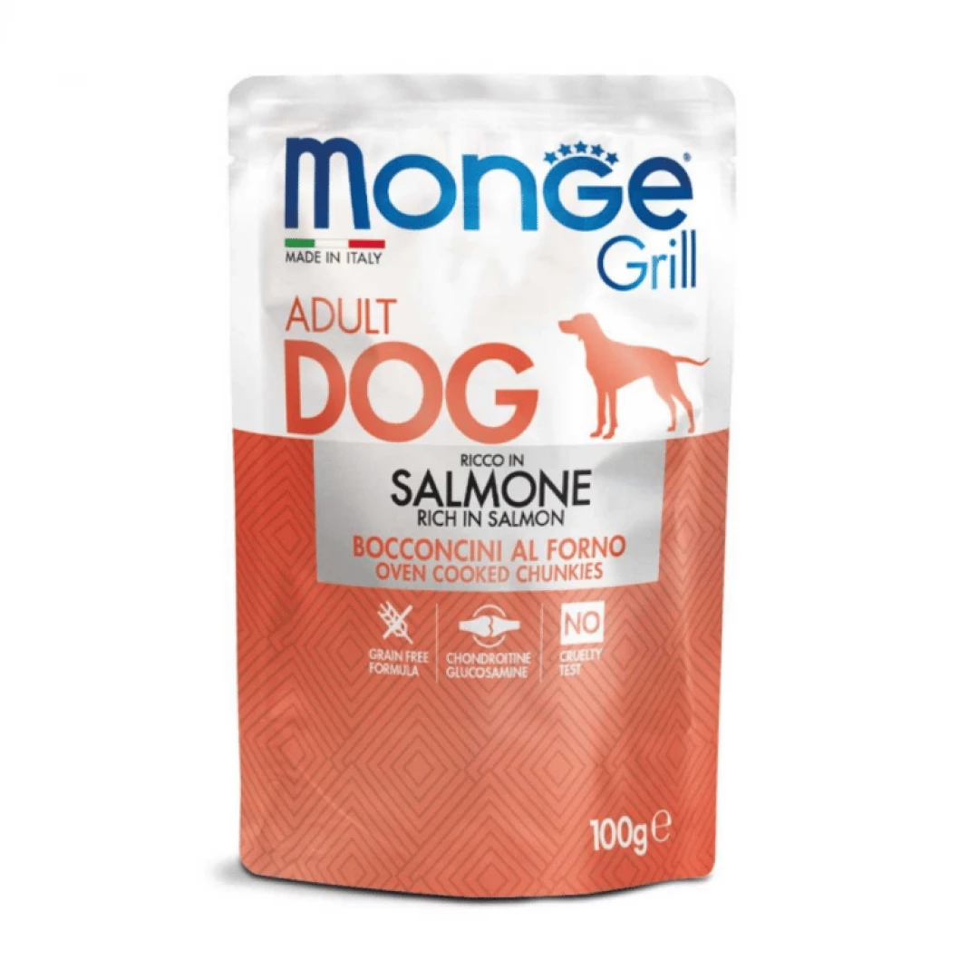 MONGE GRILL POUCHE * 100 GR / SALMON
