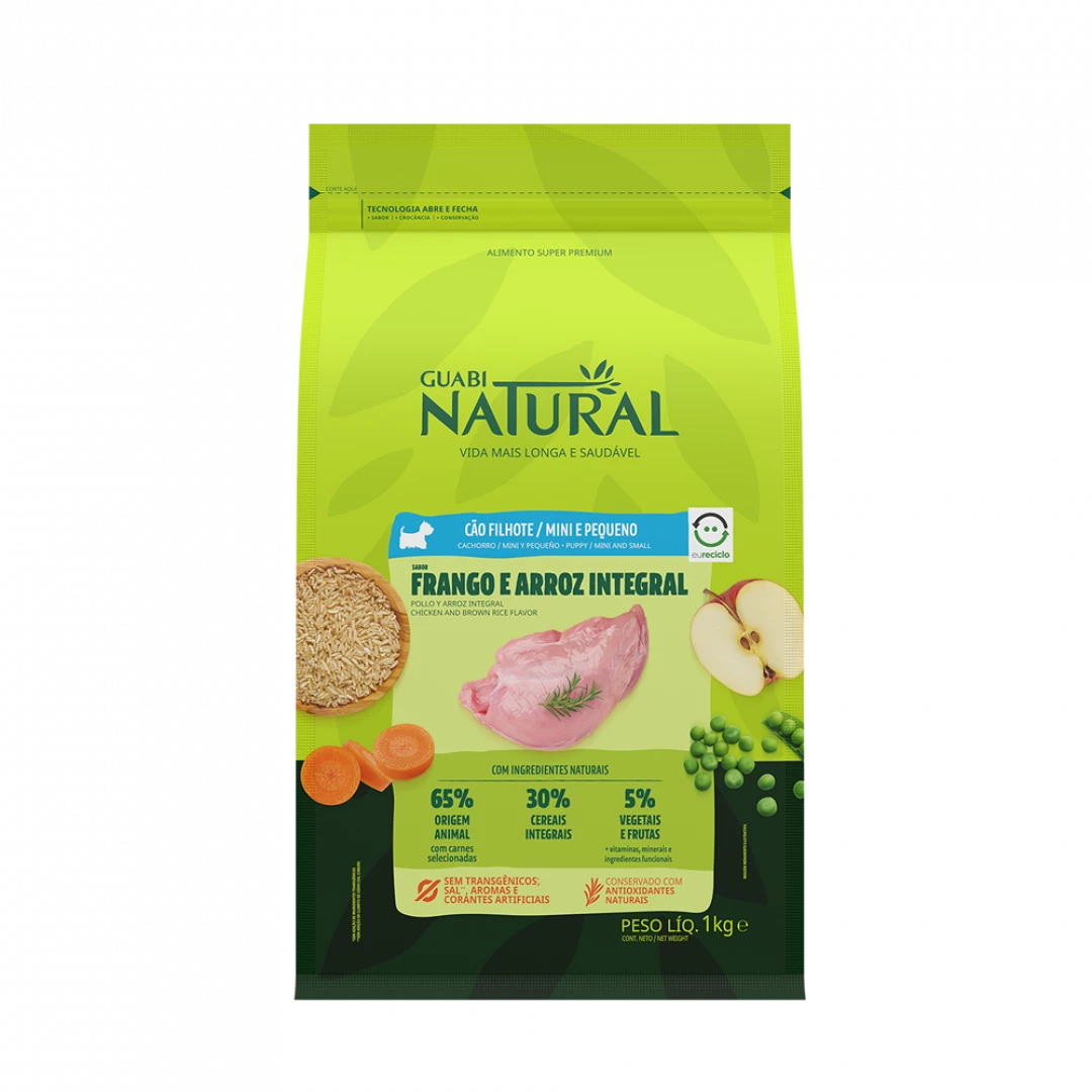 GUABI NATURAL CACHORROS RZ MINI PEQ 1KG