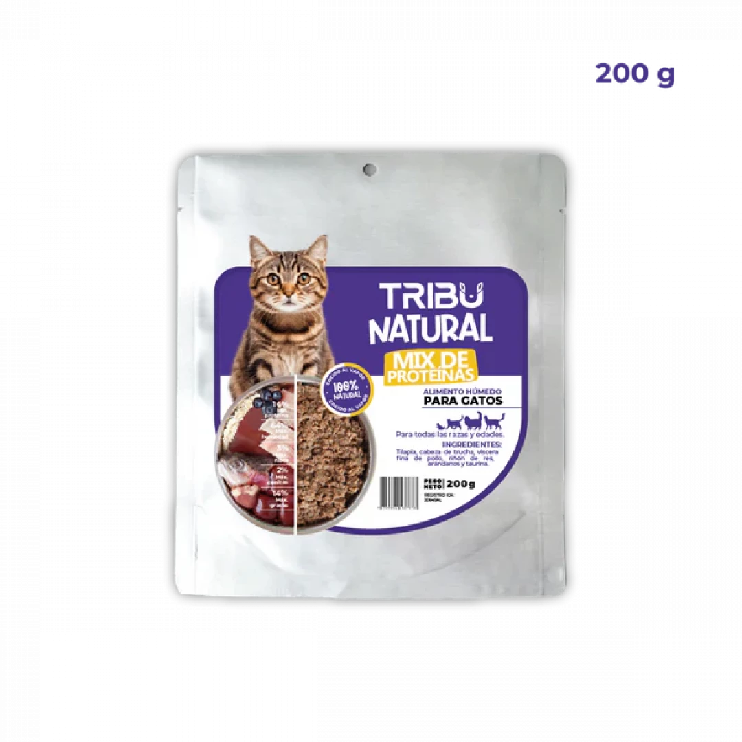 TRIBU NATURAL MIX PARA GATOS * 200GR