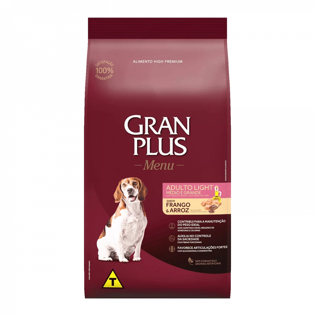 GRANPLUS GOURMET PERRO ADULTO LIGHT POLLO & ARROZ * 3KG