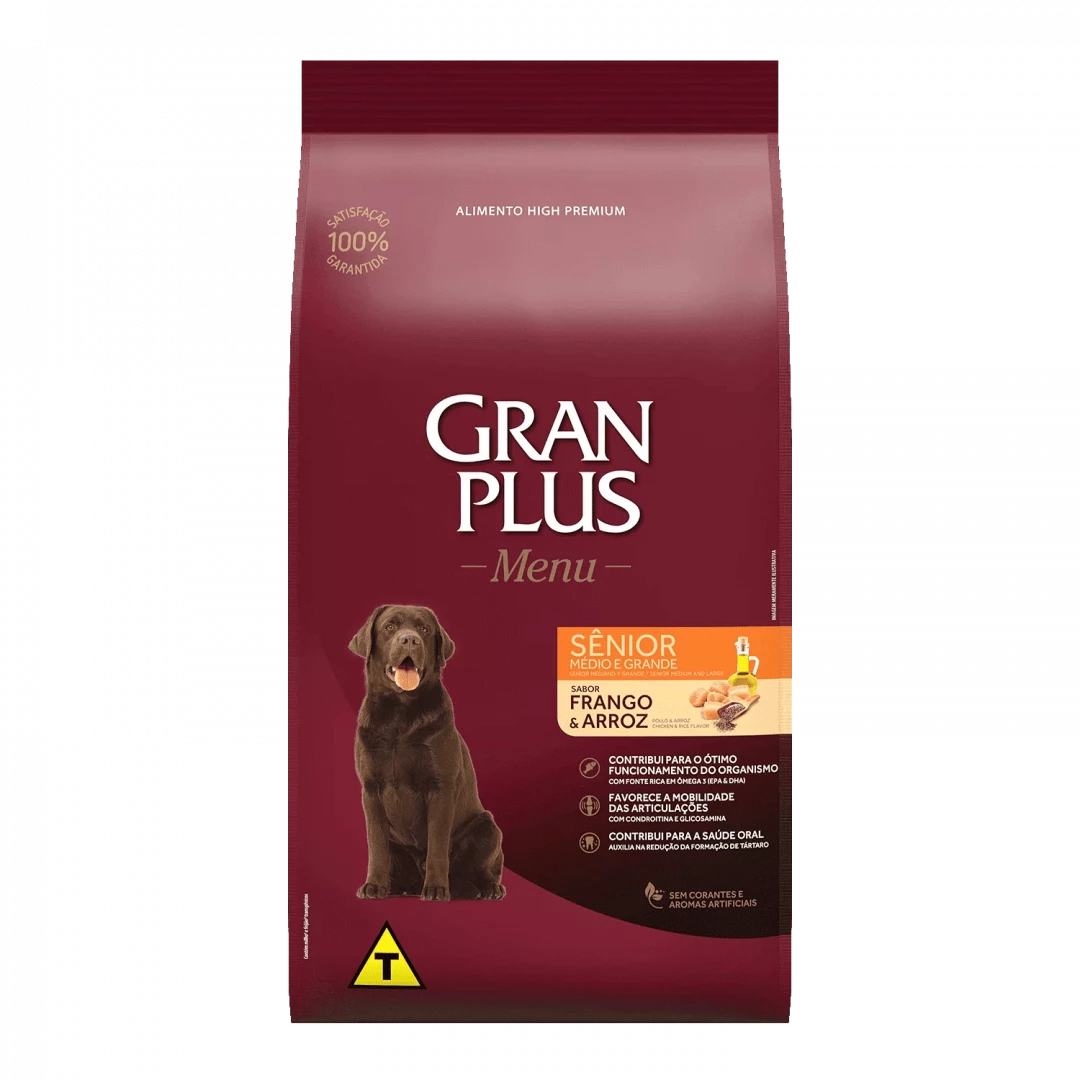 GRANPLUS MENU PERRO SENIOR POLLO & ARROZ * 3KG