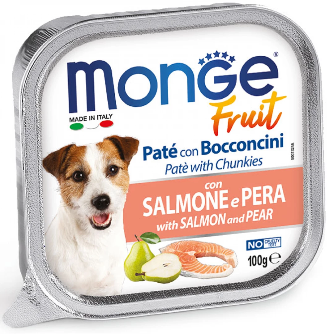 MONGE DOG FRUIT SALMON/PEAR * 100GR