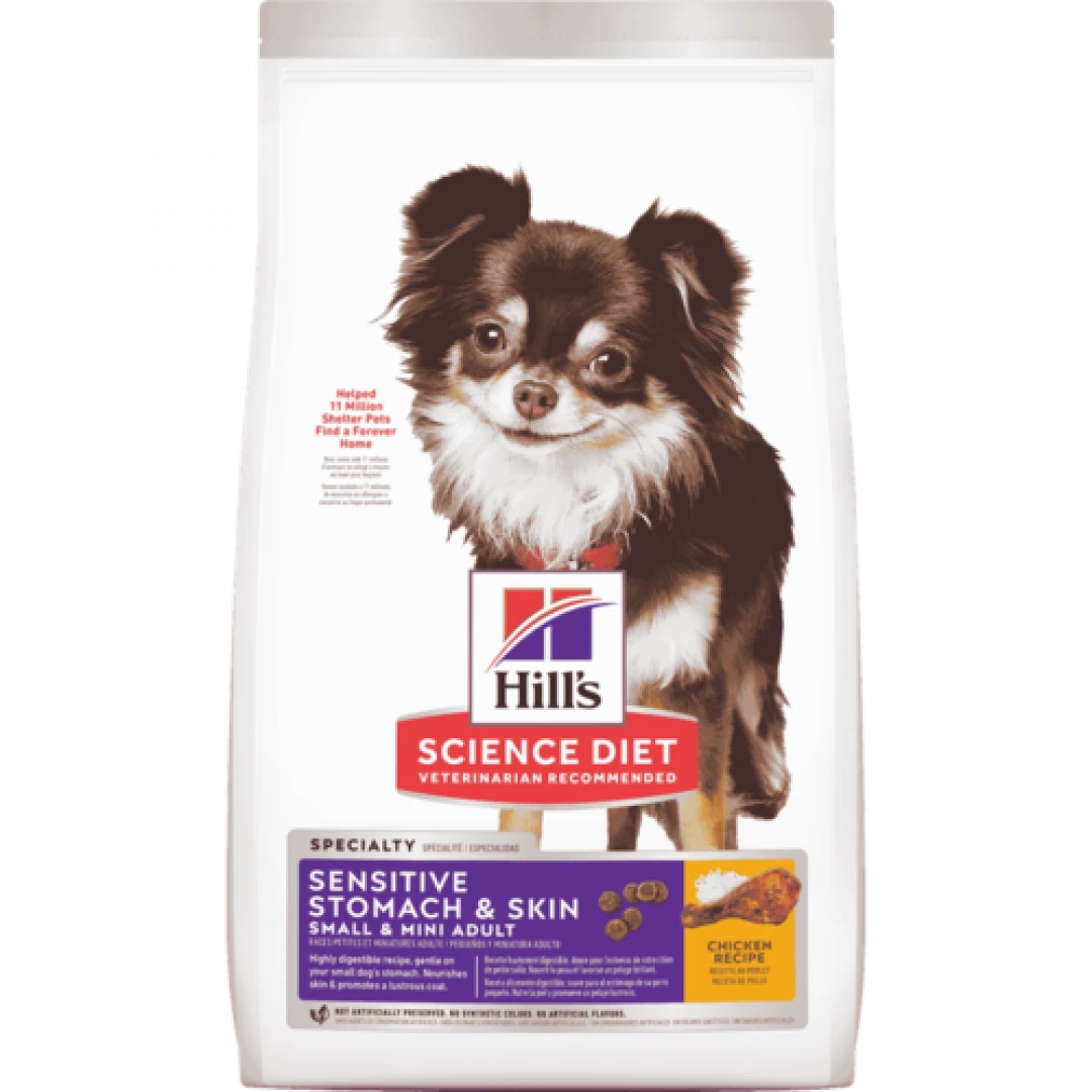 HILL'S C ADULT SENSITIVE STOMACH & SKIN S&M 4 LB