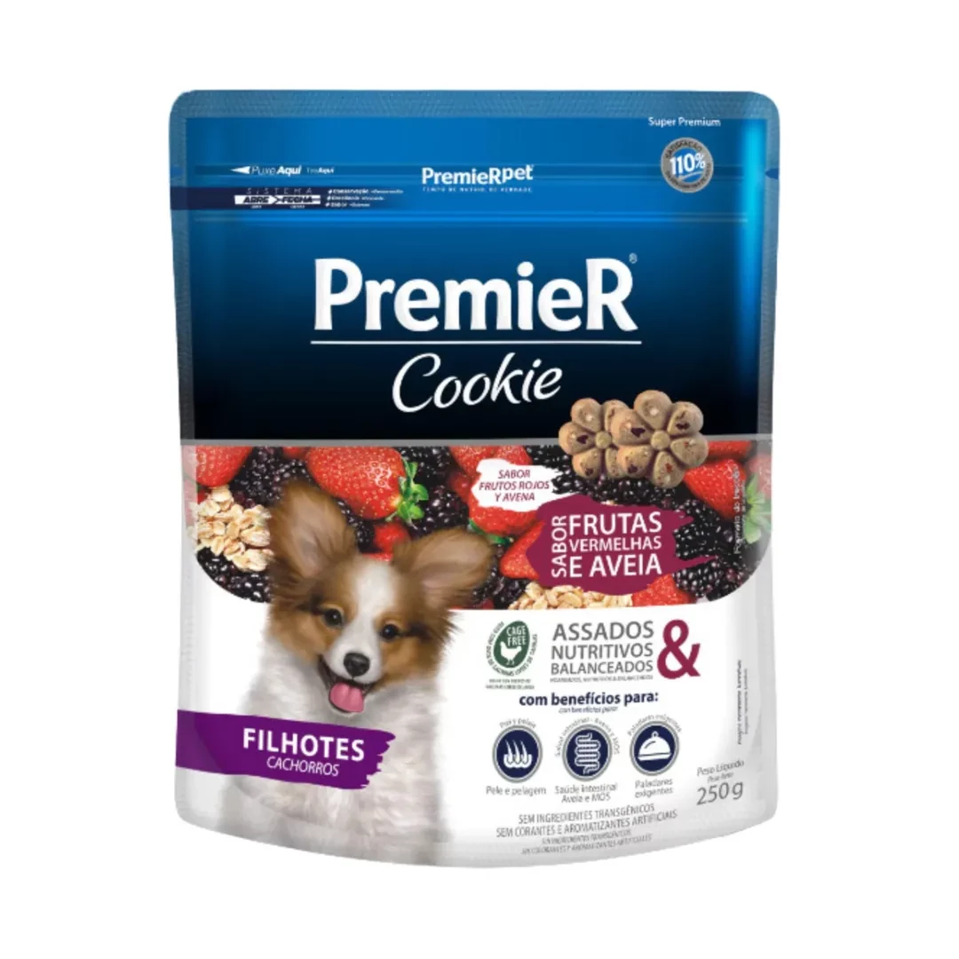 PREMIER COOKIE DOG PUPPY FRUTOS ROJOS AVENA * 250GR