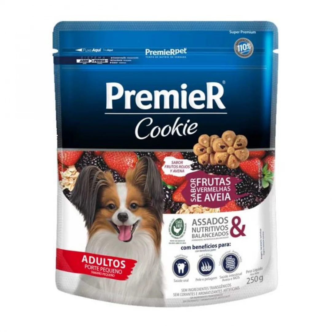 PREMIER COOKIE DOG FRUTOS ROJOS Y AVENA * 250GR