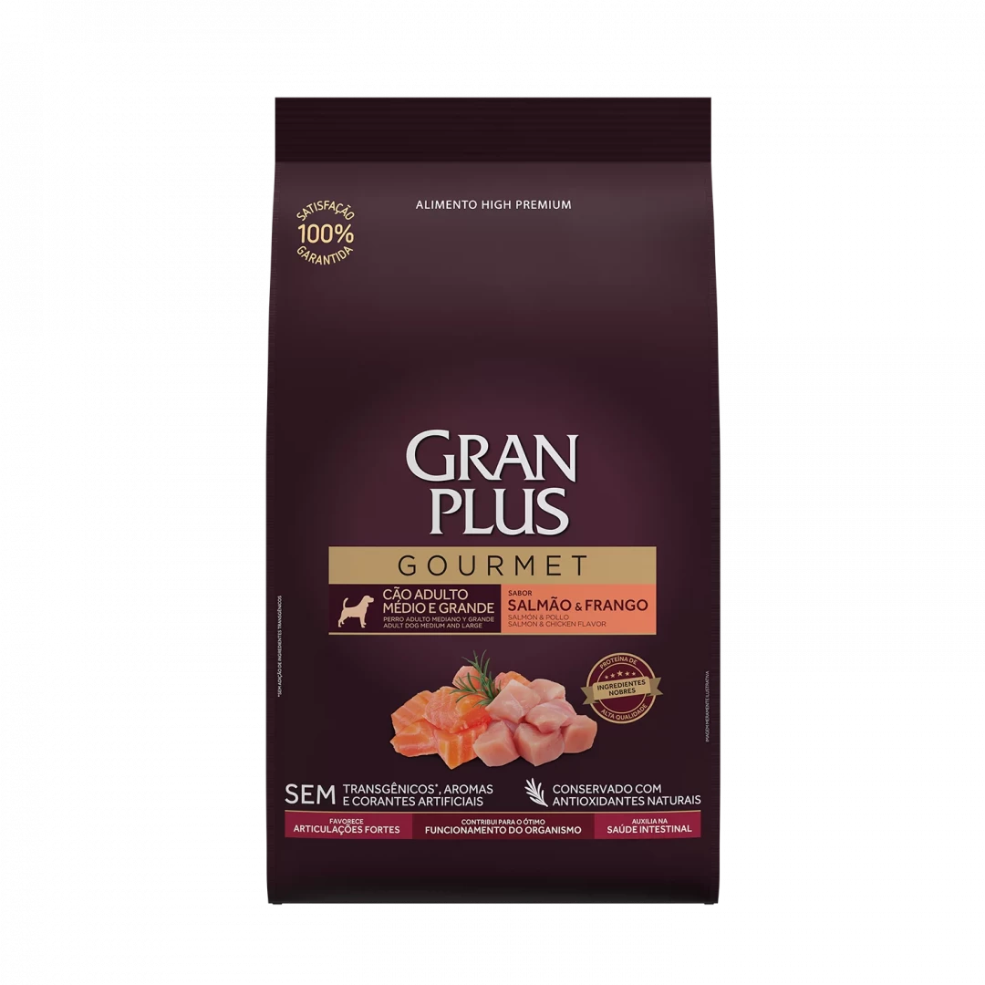 GRANPLUS GOURMET PERRO ADULTO MINI SALMON & POLLO * 1KG
