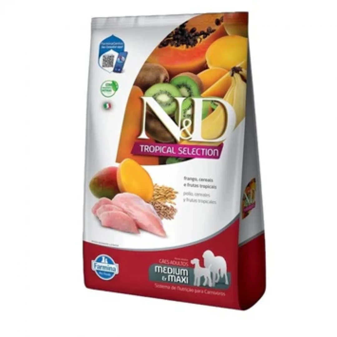 N&D Tropical Can Adt Md/Mx Fgo 2+0,5 Kg