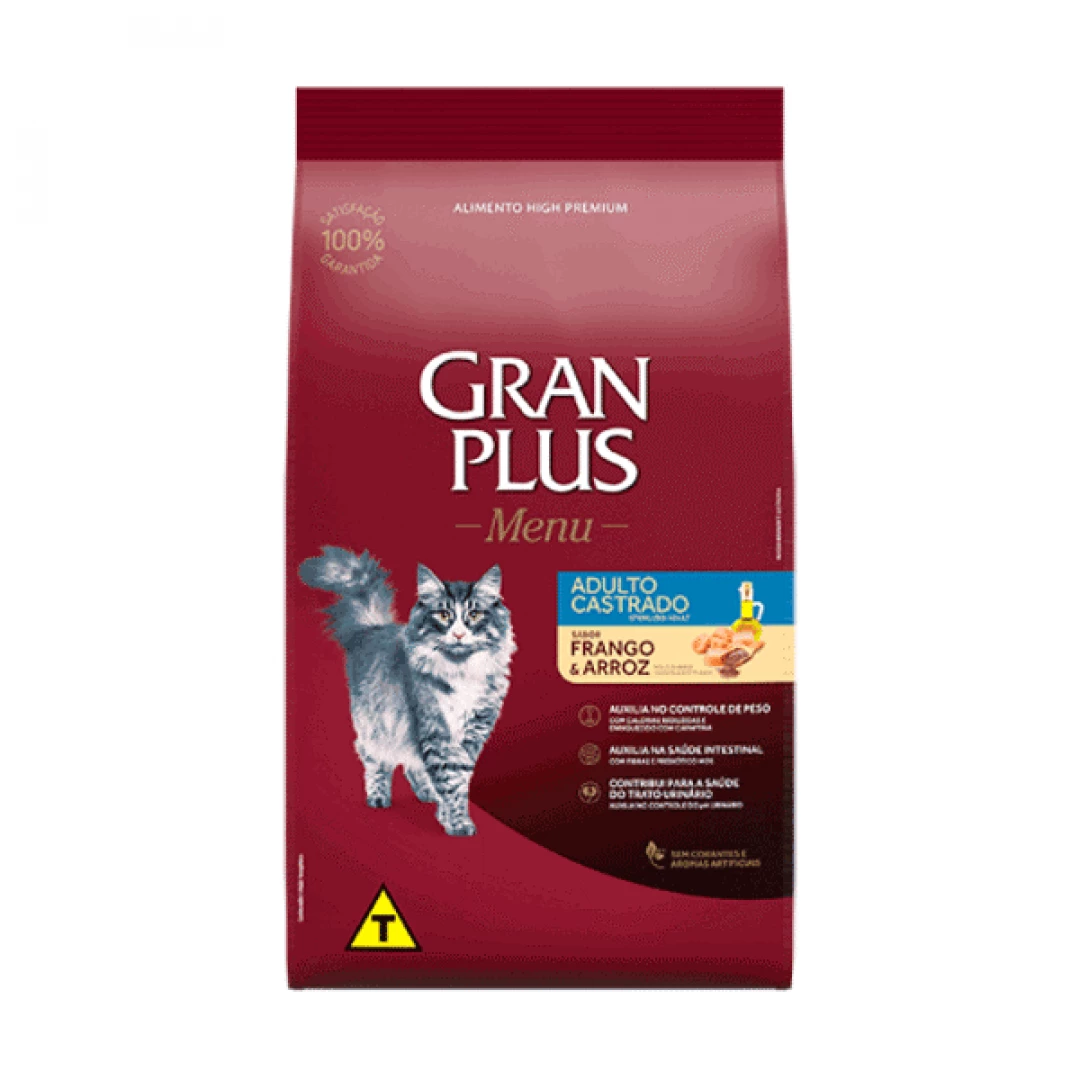 GRANPLUS GATO CASTRADO POLLO & ARROZ * 3KG