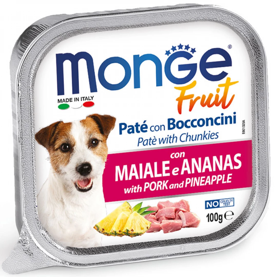 MONGE DOG FRUIT PORK/PINEAPPLE * 100GR