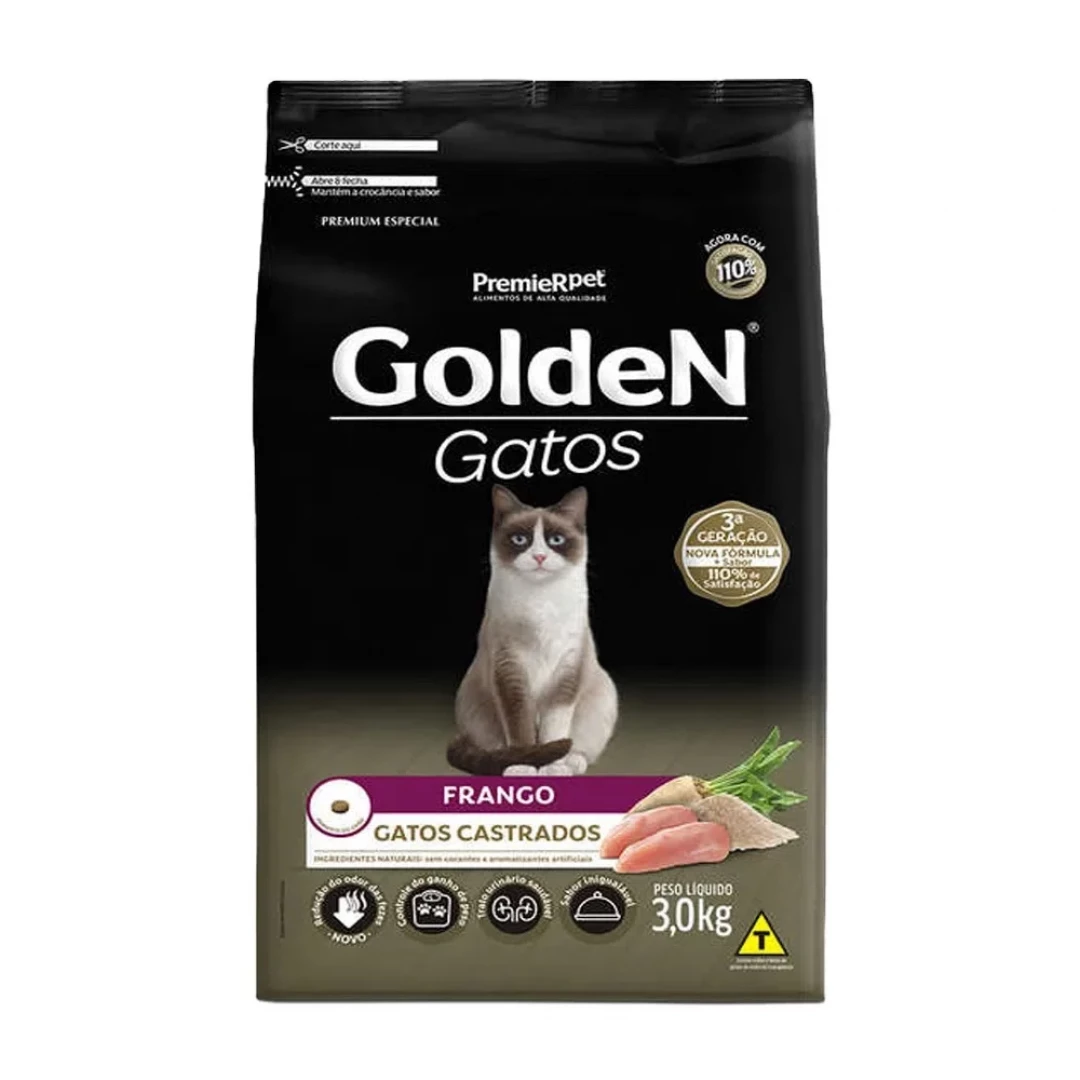 PREMIER GOLDEN GATO AD CASTRADO * 3KG