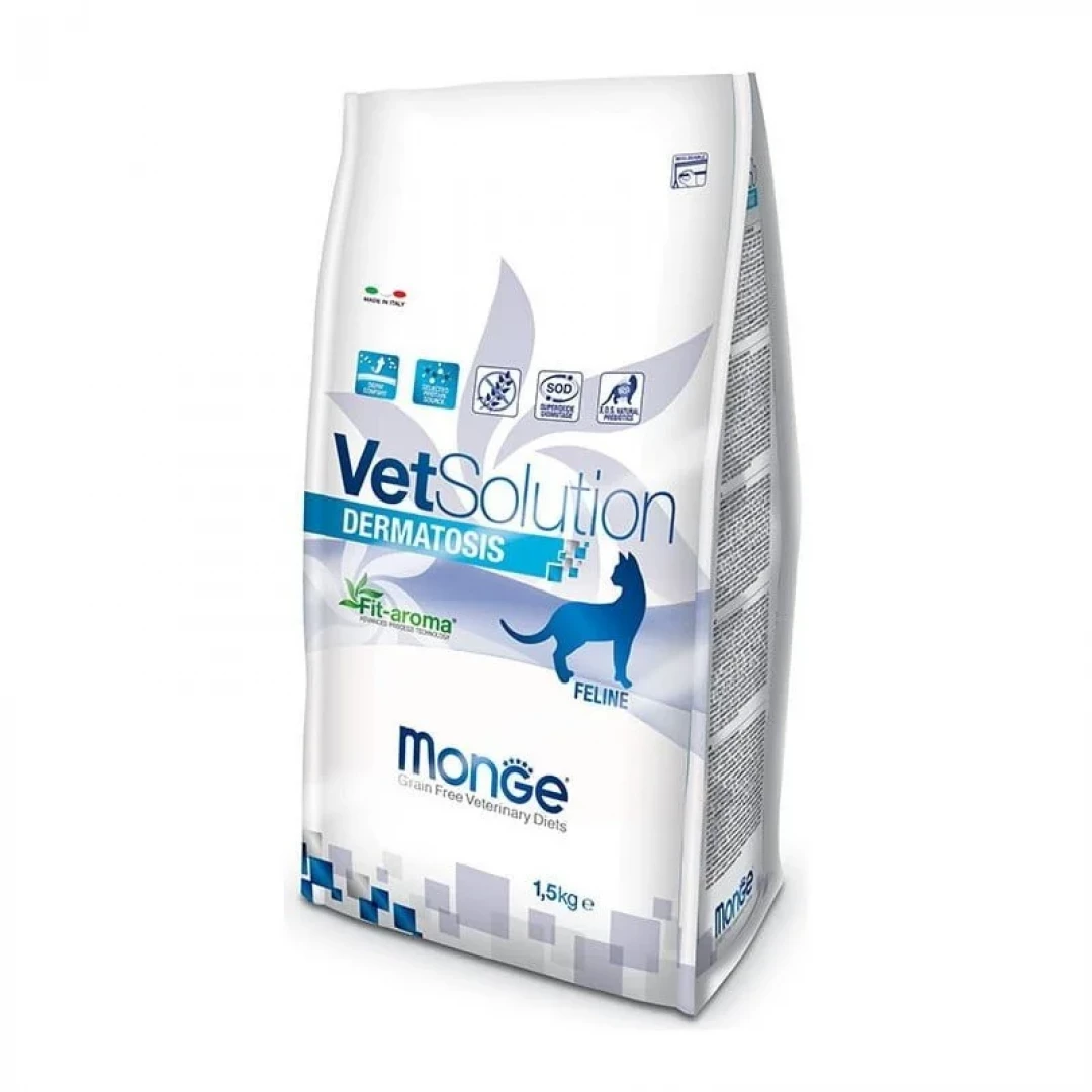 MONGE VET SOLUTION DERMATOSIS FELINE * 1.5KG