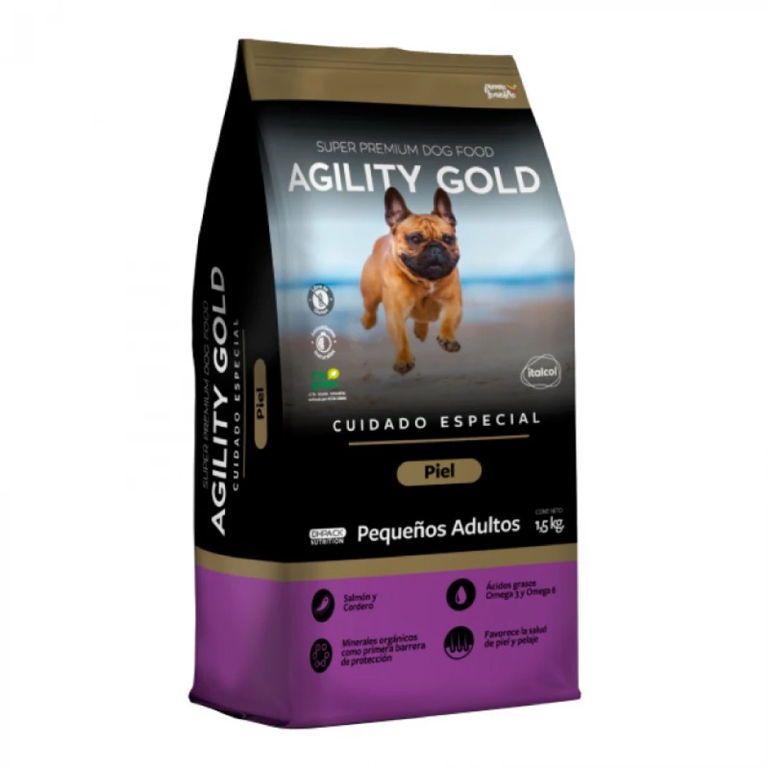 AGILITY GOLD PIEL PEQUEÑOS ADULTOS 8 KG
