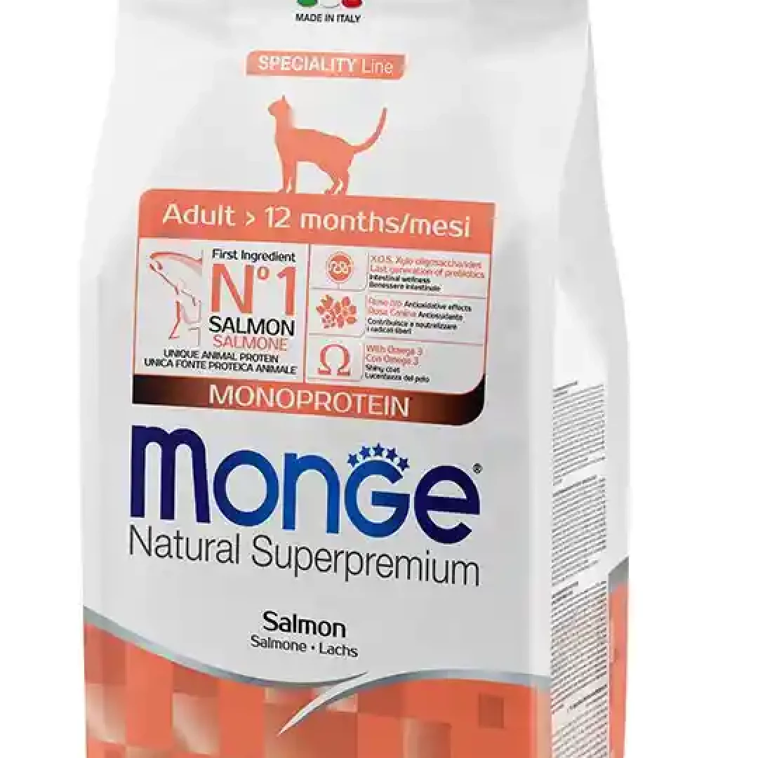MONGE CAT MONO ADULT SALMON * 1.5kg