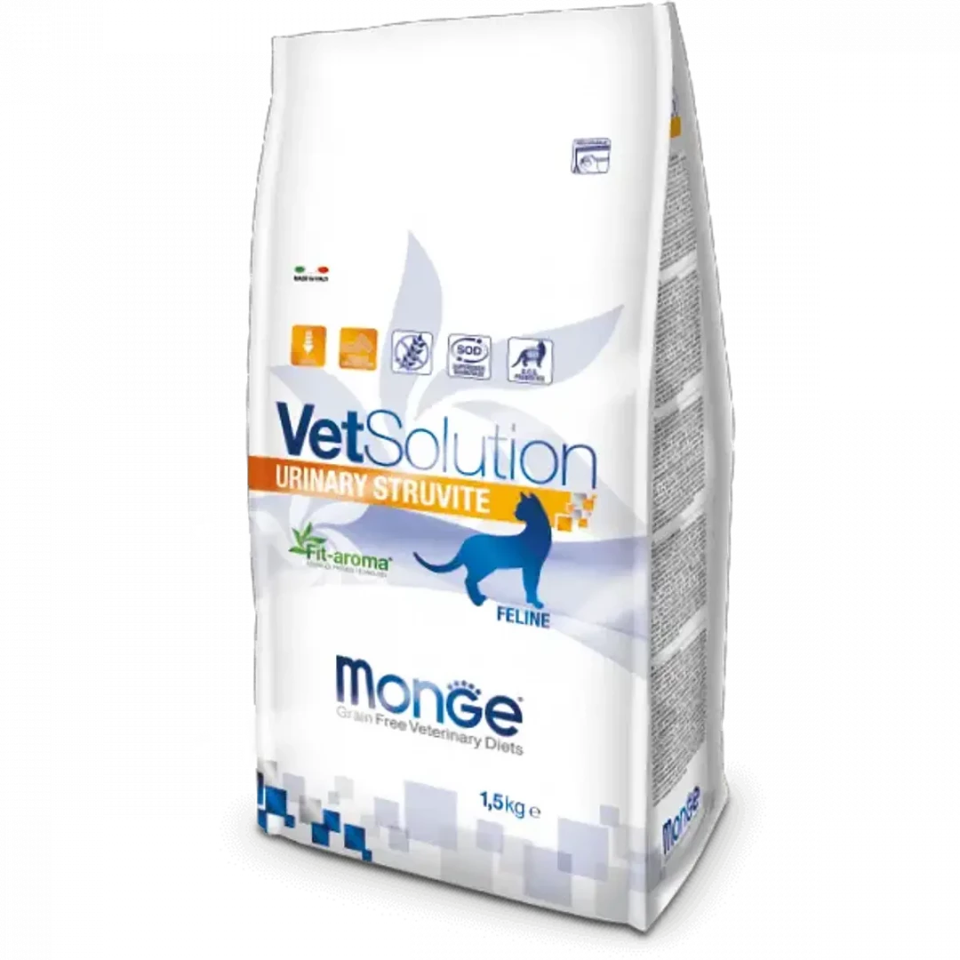 MONGE VET SOLUTION URINARY STRUVITE  FELINE * 1.5KG