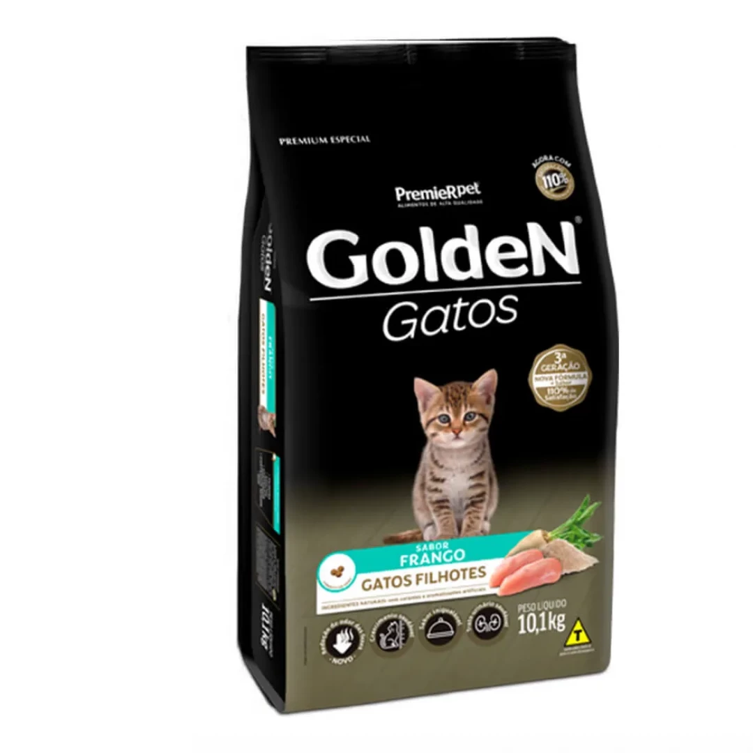 PREMIER GOLDEN GATO FILHOTE POLLO * 3KG