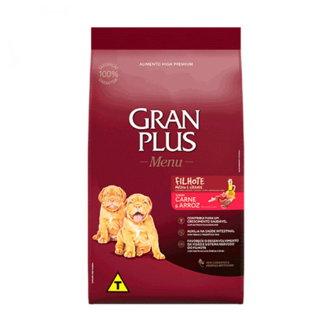 GRANPLUS MENU CACHORROS CARNE & ARROZ * 3KG