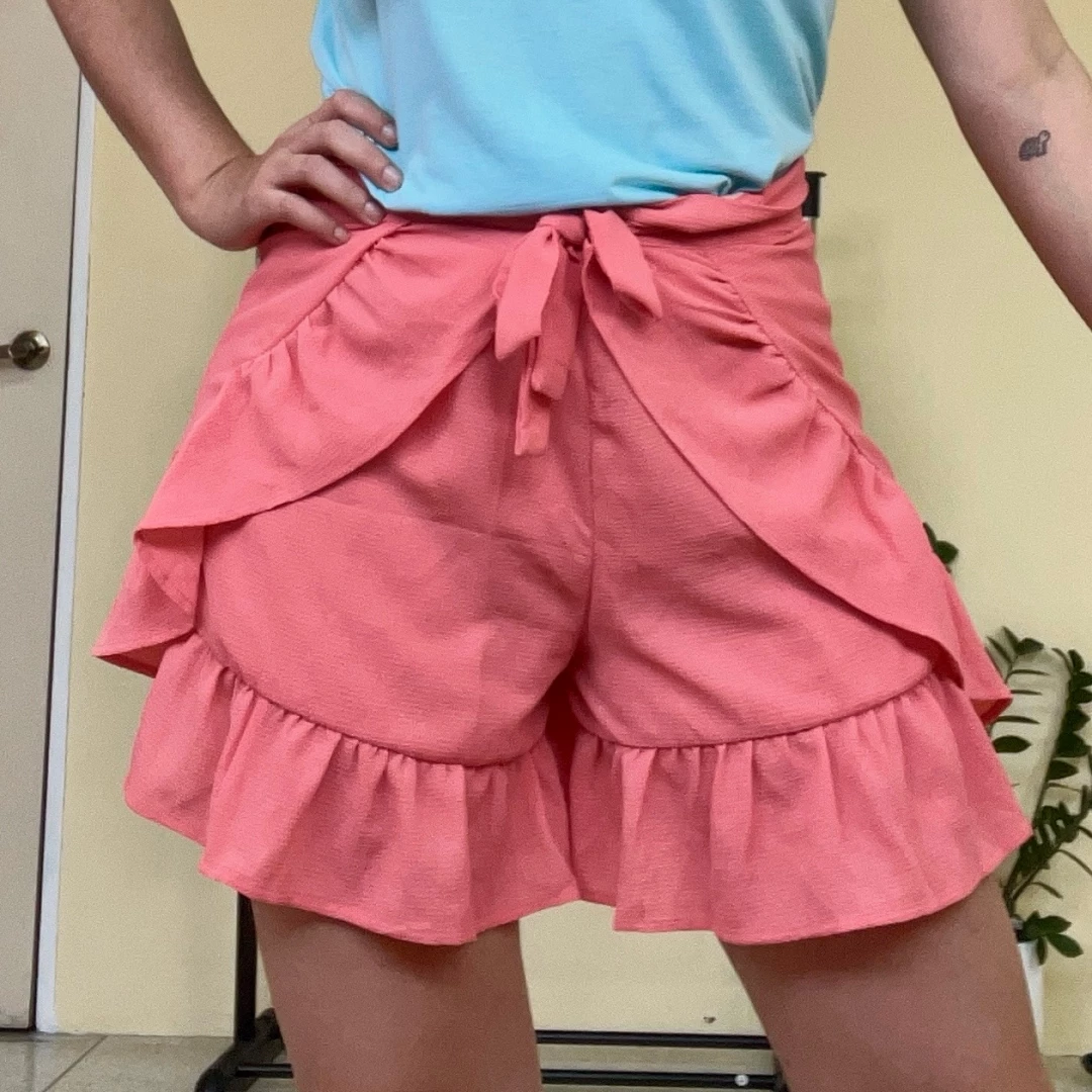 Shorts Drapeados Ajustables